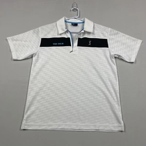 PGA Tour Golf Lightweight White Casual Polo Shirt Fits Mens Medium M Slim - Picture 1 of 14