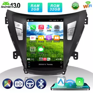 9.7'' Car Radio Player For Hyundai Elantra 2011-2013 Wireless Carplay GPS WiFi - Picture 1 of 11
