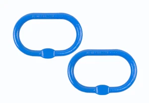 (2 Pack) Oblong Master Link Grade 100 - 7/8" WLL 16,700 Lbs (7.6 Tons) 4:1 Sa... - Picture 1 of 10