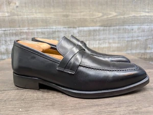 Di Bianco SPQR Manzoni schwarz Leder Slipper elegante Halbschuhe Herren 7,5 - Bild 1 von 9