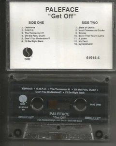 PALEFACE Get off LIMITED ADVNCE PROMO DJ CASSETTE TAPE MINT 1996 Never Played - Picture 1 of 1