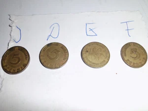 5 pfennig 1950 J,D,G,F - Bild 1 von 1