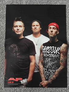 Blink-182 - Alternative Press Poster 2011 - Mark Hoppus, Travis Barker - RARE! - Imagen 1 de 1