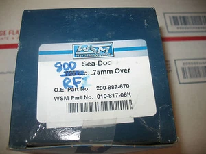 NEW WSM Piston Kit 290-887-670 800CC .75 MM 010-817-06K 1995-2002 - Picture 1 of 2