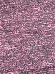 Vintage Knit Fabric Pink & Black 1.16 yrds 64" Wide Lined Textured Boho - Picture 1 of 5