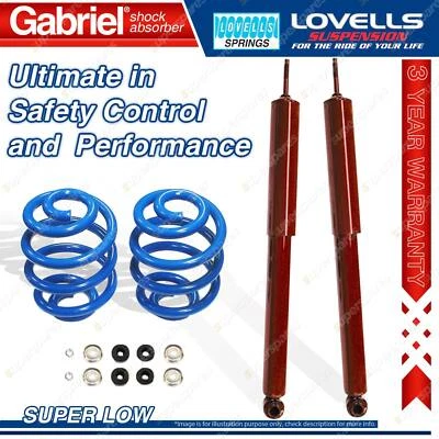Rear Raised Gabriel Guardian Shocks + Lovells Springs for Ssangyong Musso 2.9TDi - image 1 of 2