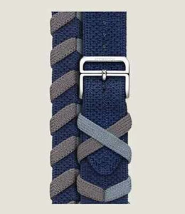 Apple Watch Hermès - 41mm Navy Bridon Double Tour Band - Genuine BRAND NEW - Picture 1 of 3
