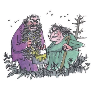 Roald Dahl - Mr and Mrs Twit Blank Greeting Card with Envelope - Picture 1 of 1