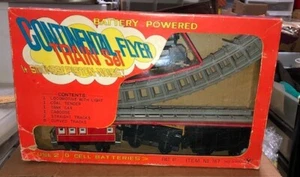 Battery Train Set in Box Continental Flyer Vintage Original 1980's Child's Toy - Picture 1 of 6
