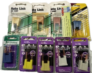 9 - Auto Link Straight Male Terminal Fuse 120a 30a 60a 100a, 32 Volt, PAL, FLM - Picture 1 of 5