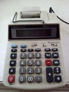 Canon P200-DH III 2 Color 12 Digit Calculator Accounting Adding Machine/Printer - Picture 1 of 9