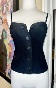Moschino couture Top…Sz 8 (NO WAY…tight …see Mannequin Size)…Preowned - Picture 1 of 4