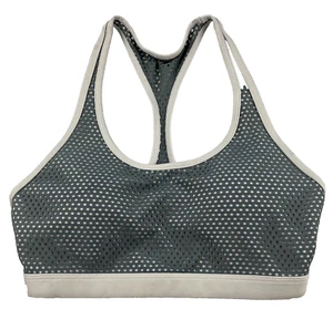 Lorna Jane Active Wear Crop Top Sports Bra White/Grey Mesh Size XS - Picture 1 of 11