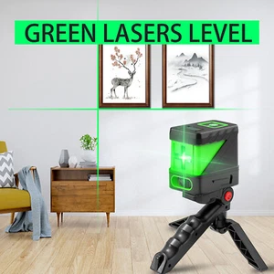 2Line Green Laser Level Cross Line Laser Self-Leveling Horizontal and Vertical - Picture 1 of 19