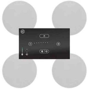 Systemline E50 & 6.5" QI65CB Ceiling Speakers (2 Pairs) - Bluetooth & AUX Input - Picture 1 of 8
