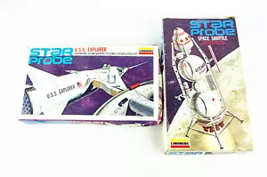 Vintage Lindberg Model Kit Lot Star Probe USS Explorer 1149 Space Shuttle 1147 - Picture 1 of 3