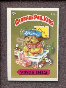 1985 Garbage Pail Kids UK Minis - Virus Iris - 21a - Picture 1 of 2