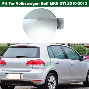 Silver Gas Fuel Filler Door Tank Cap Cover Plastic For VW Golf MK6 GTI 2010-2013 - Picture 1 of 10