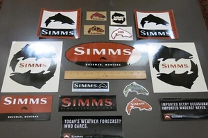 RARE Simms Fishing Products Sticker Collection!!! - Picture 1 of 5