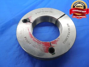 2 5/8 16 UN 3A THREAD RING GAGE 2.625 NO GO ONLY P.D. = 2.5803 N-3A QUALITY - Picture 1 of 2