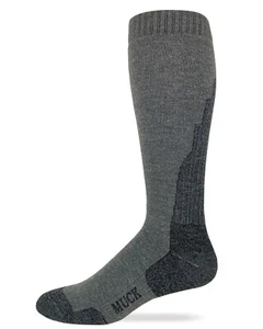 Muck Boot Mens Merino Wool Gradual Compression Tall Boot Socks 1 Pair Pack - Picture 1 of 5