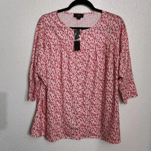 Belldini Dot Printed Blouse Size 2X - Picture 1 of 11