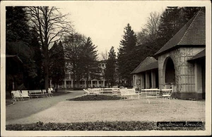 Kreischa Bad Kreischa Sajonia RDA s/w postal ~ 1955 usado sanatorio - Imagen 1 de 2