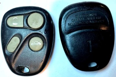 OEM Cadillac DEVILLE 1999-2001 CAR keyless remote ABO1502T CONTROL Key fob #1 - Image 1 of 4