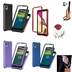 Pour étui Nokia C110 (N156DL) housse robuste corps entier avec bague poignet - Photo 1 sur 10