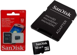 SanDisk 32GB MicroSDHC Scheda di Memoria Flash - Archiviazione ad Alta Velocità, Nero (Pac al Dettaglio - Foto 1 di 11