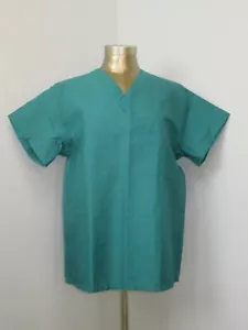 NWOT Medline Green Scrub Shirt Size S Chest 44 Unisex Comfort Ease SS 311-27161 - Picture 1 of 5