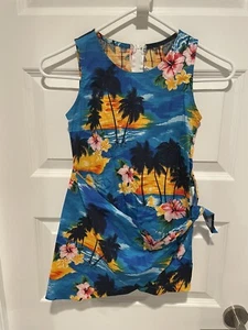 Pacific Legend Dress Girls 6 Hawaiian Floral Tropical USA - Picture 1 of 3