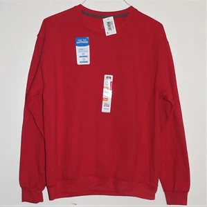 FRUIT OF THE LOOM RED SWEATSHIRT Sz M / Medium ~ NWT / New With Tags ~ WICKING - Picture 1 of 8