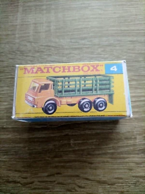 Matchbox Regular Wheels No4 Stake Truck  - Replica / Copy Box only - Image 1 of 3
