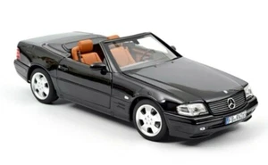 Norev 183750 Mercedes-Benz 500 SL 1999 R129 nero 1:18 modellino auto - Foto 1 di 2