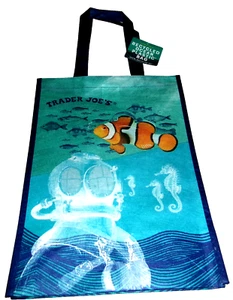 TRADER JOE'S ~ Coastal Tote/Shopping ECO Bag ~ Fearless Flyer/Nemo ~ recycelt - Bild 1 von 3