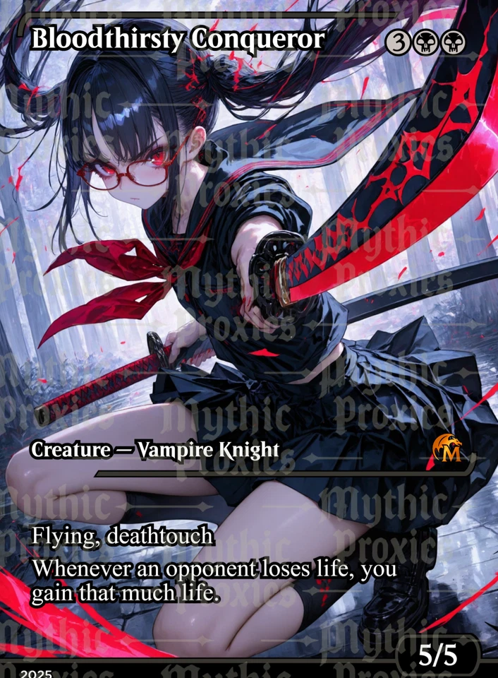 Bloodthirsty Conqueror Japanese Showcase Frame Custom Art Playtest Card - Image 1 of 4
