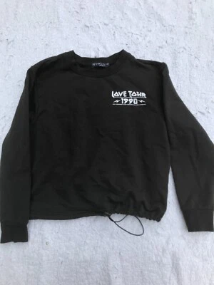 Fifth Sun Love Tour 1990 90s Sudadera Mujer XS Manga Larga Pullover Negro Foto 1 de 4