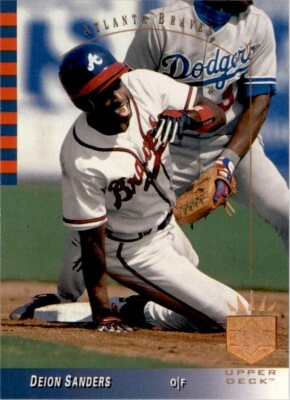 1993 SP #62 Deion Sanders Atlanta Braves - Image 1 of 2