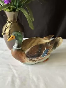 Vintage Napcoware 1960's Mallard Duck Decoy Planter #C5359 Multicolor - Picture 1 of 5