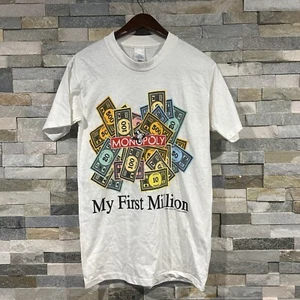 Vintage 1996 Monopoly My First Million T Shirt Vintage Size Medium - Foto 1 di 6