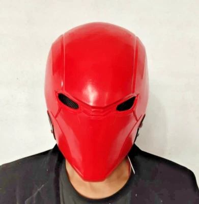 Batman Red Hood Jason Todd Mask Cosplay Latex Masks Helmet Party Costume Props - Image 1 of 4