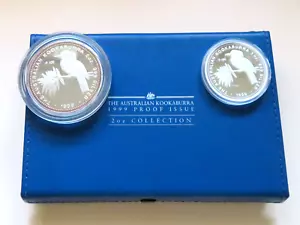 Australia. 1999 2oz Collection - Proof 2oz & 1oz Silver Kookaburra. Perth Mint - Picture 1 of 8