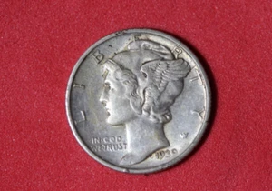 1939-D Mercury Dime #P28765 - Foto 1 di 2
