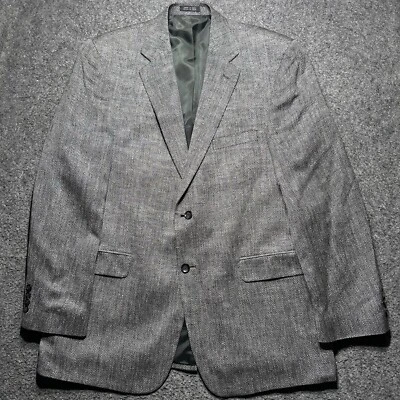 Blazer deportivo Stafford para hombre 44L negro/blanco espiga 100 % seda ventilación única Foto 1 de 4