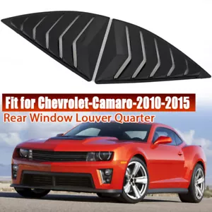 2x Quarter Side Window Louvers Cover For Chevy Camaro 2010-2015 SunShade Cover . - Picture 1 of 12