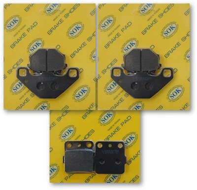 PASTILLAS DE FRENO DELANTERAS Y TRASERAS PARA KAWASAKI KEF 300 Lakota 1995-2003 KEF300 Foto 1 de 3