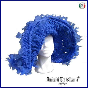 Cappello Donna Elegante Stile Vintage Casual Stravagante Matrimonio a Tesa Larga - Foto 1 di 24