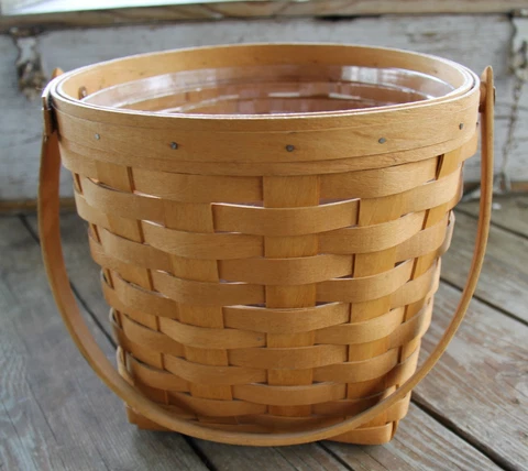 Longaberger Large Measuring Basket 1996 Plastic Protector Cover