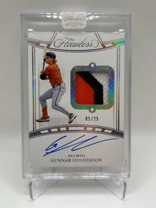 2024 Panini Flawless Gunnar Henderson Patch Auto 5/25 - Baltimore Orioles - Picture 1 of 2